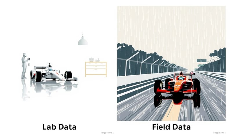 ラボデータとフィールドデータの概念的な違い
