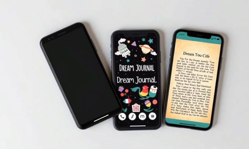 様々な夢日記アプリのUIデザインの比較