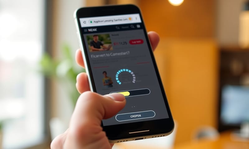 応答しないモバイルページに少しイライラするユーザー