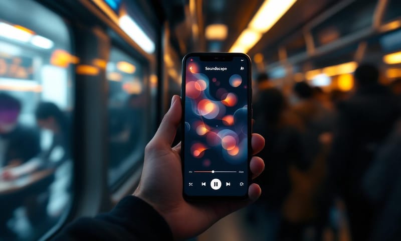 騒がしい通勤電車からの避難所