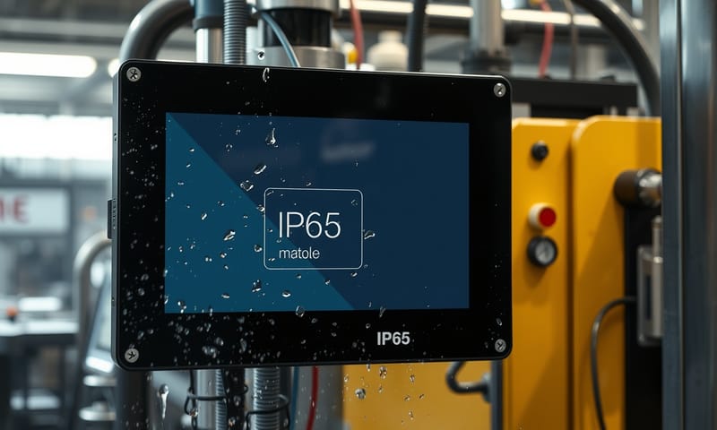 過酷な工場環境で稼働する産業用タッチパネル