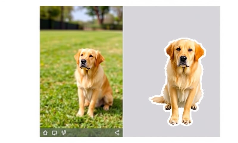 写真の被写体を切り抜いてスタンプにする