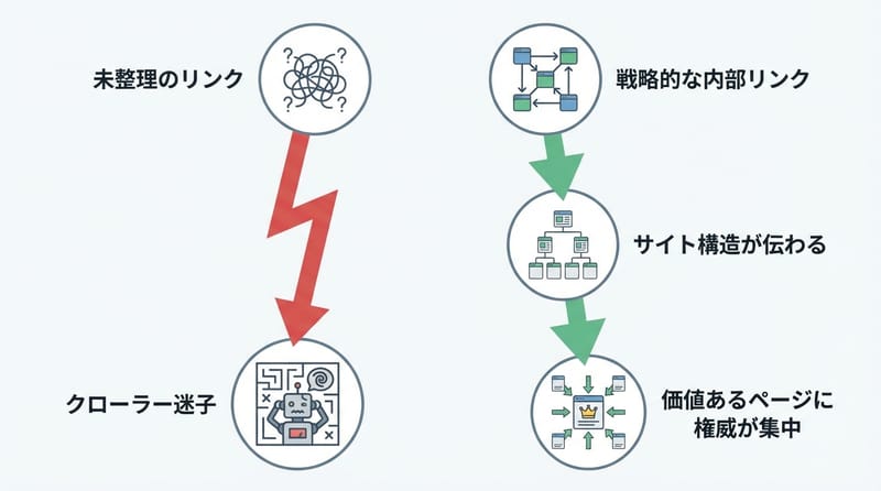 内部リンク戦略の全体像：迷路の出口を自分で設計できるって話