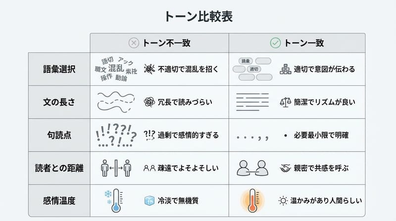 図3：トーン調整の比較