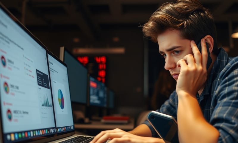 ホスティング会社のサポートに連絡している様子