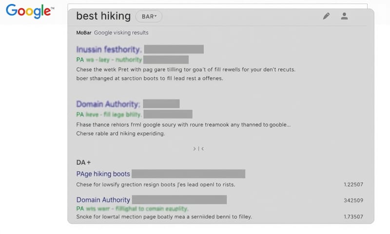 ブラウザのツールバーに表示されたMozBarのアイコン