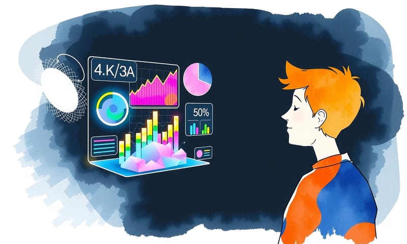 ツールの指標だけを信じることの危うさを示す抽象的なイメージ