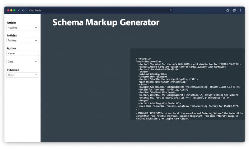 スキーママークアップ生成ツールの画面イメージ