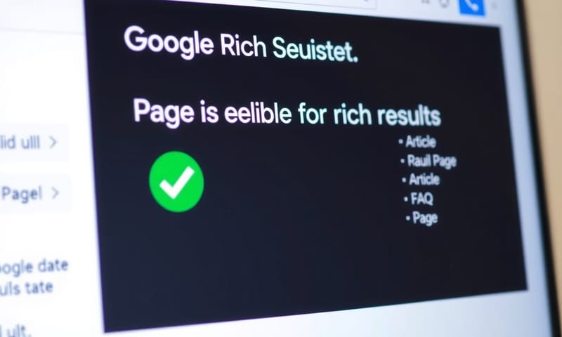リッチリザルトテストで成功した画面