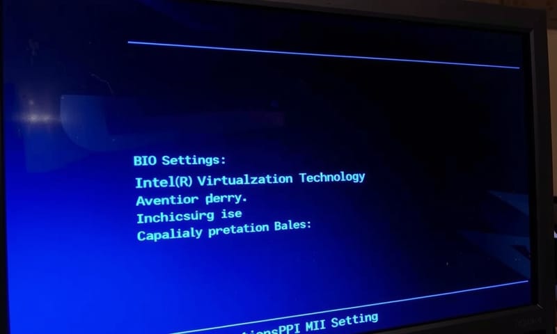 PC起動時のBIOS/UEFI設定画面のイメージ